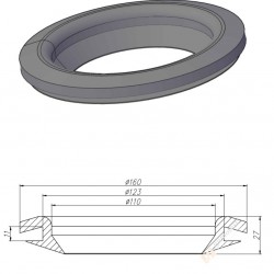 Gumitömítés - DN 110